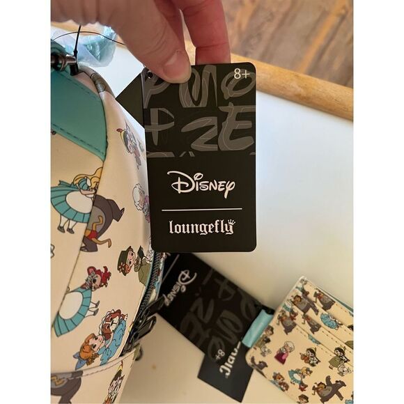 Loungefly Disney Pets Love Backpack + Card Holder Bundle - Picture 5 of 8